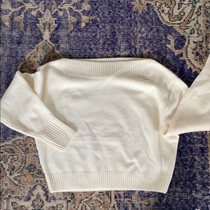 Boat neck sweater